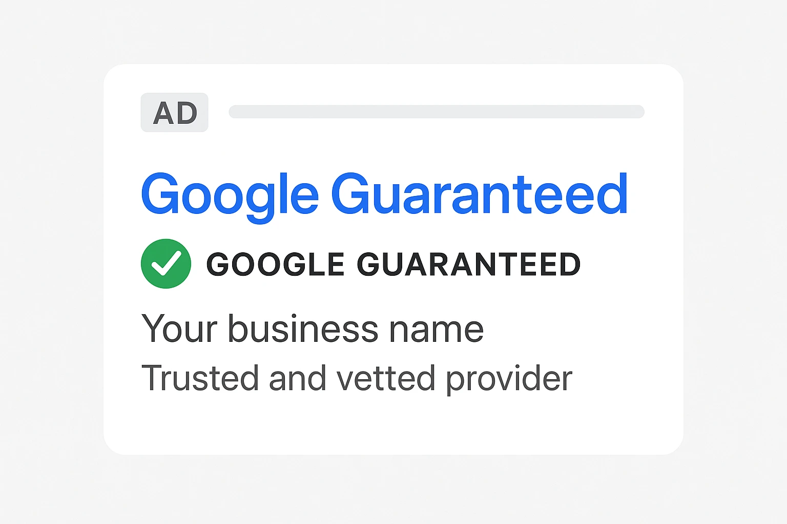 google guaranteed ad
