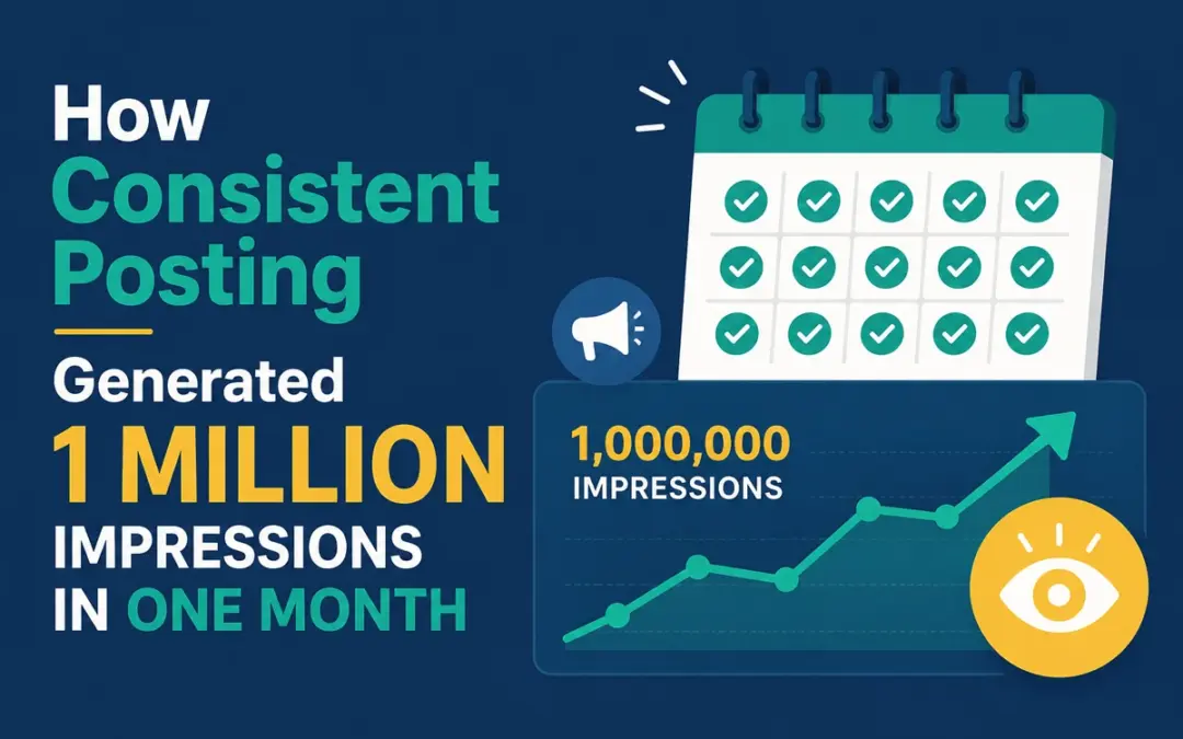 How Consistent Posting Generated 1 Million Impressions in One Month